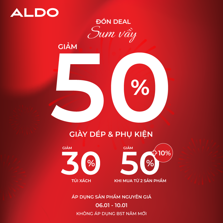 ALDO | ĐÓN DEAL SUM VẦY  ĐẾN 𝟱𝟬% GIÀY XINH TÚI XỊN