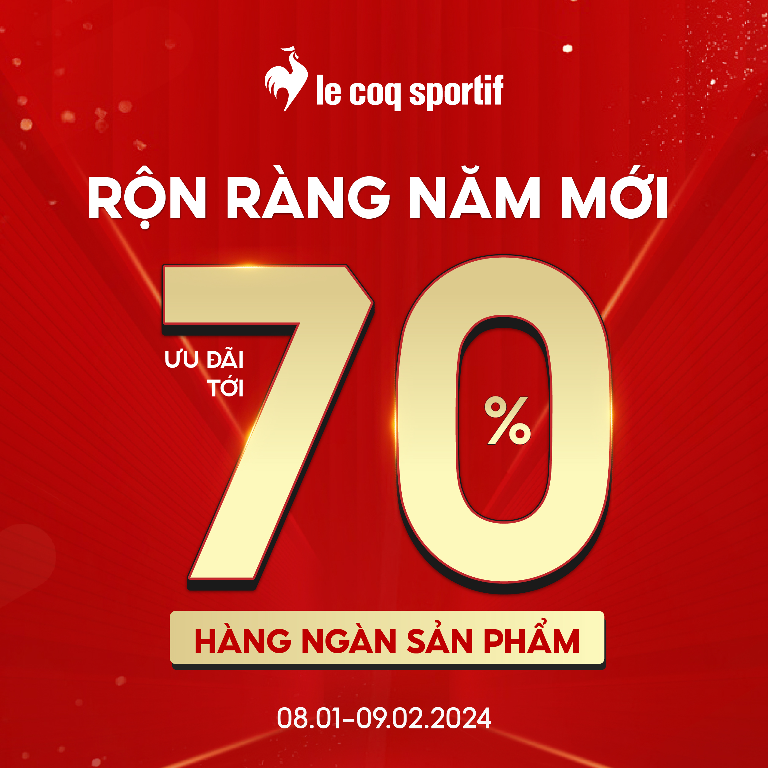 LE COQ SPORTIF SALE KHỦNG TỚI 70% HÀNG NGÀN SẢN PHẨM