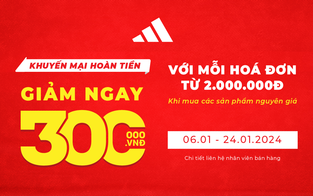 KHUYẾN MẠI TƯNG BỪNG, CHÀO MỪNG NĂM MỚI TẠI ADIDAS PHOENIX