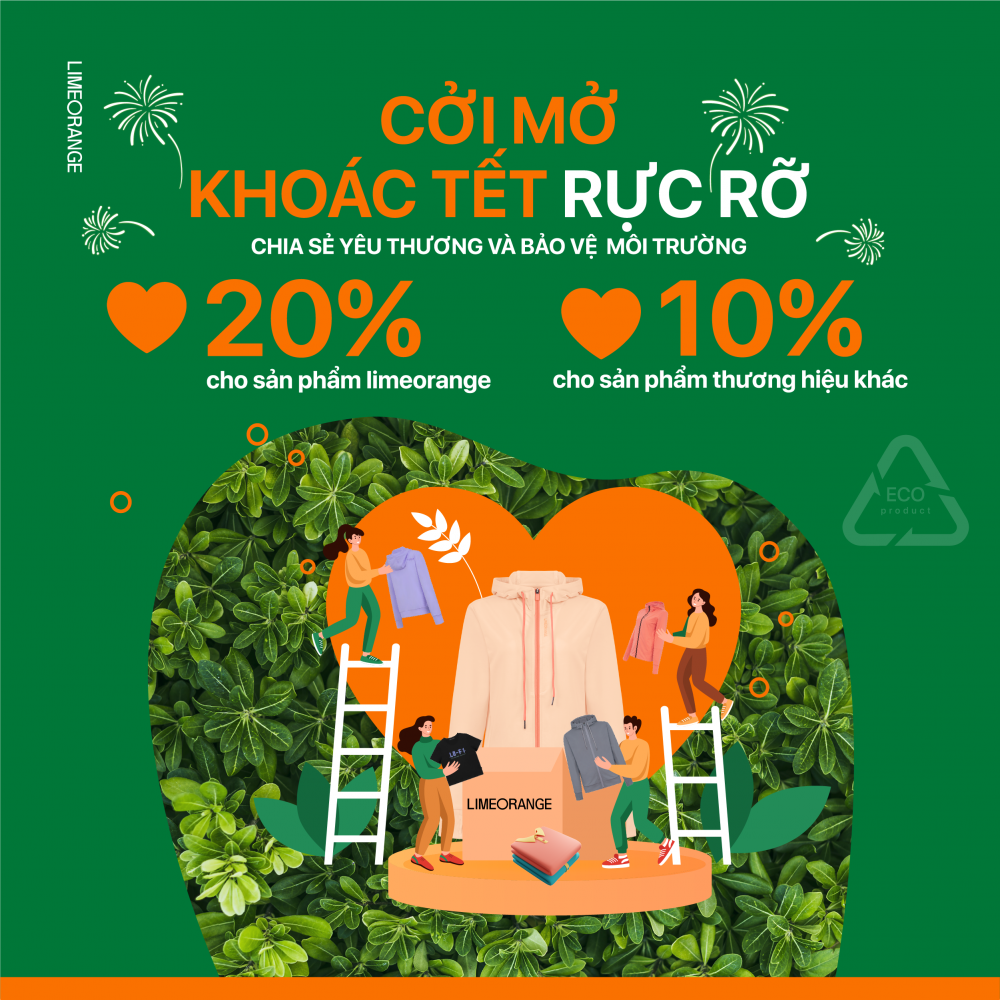 LIME ORANGE – CỞI MỞ KHOÁC TẾT RỰC RỠ