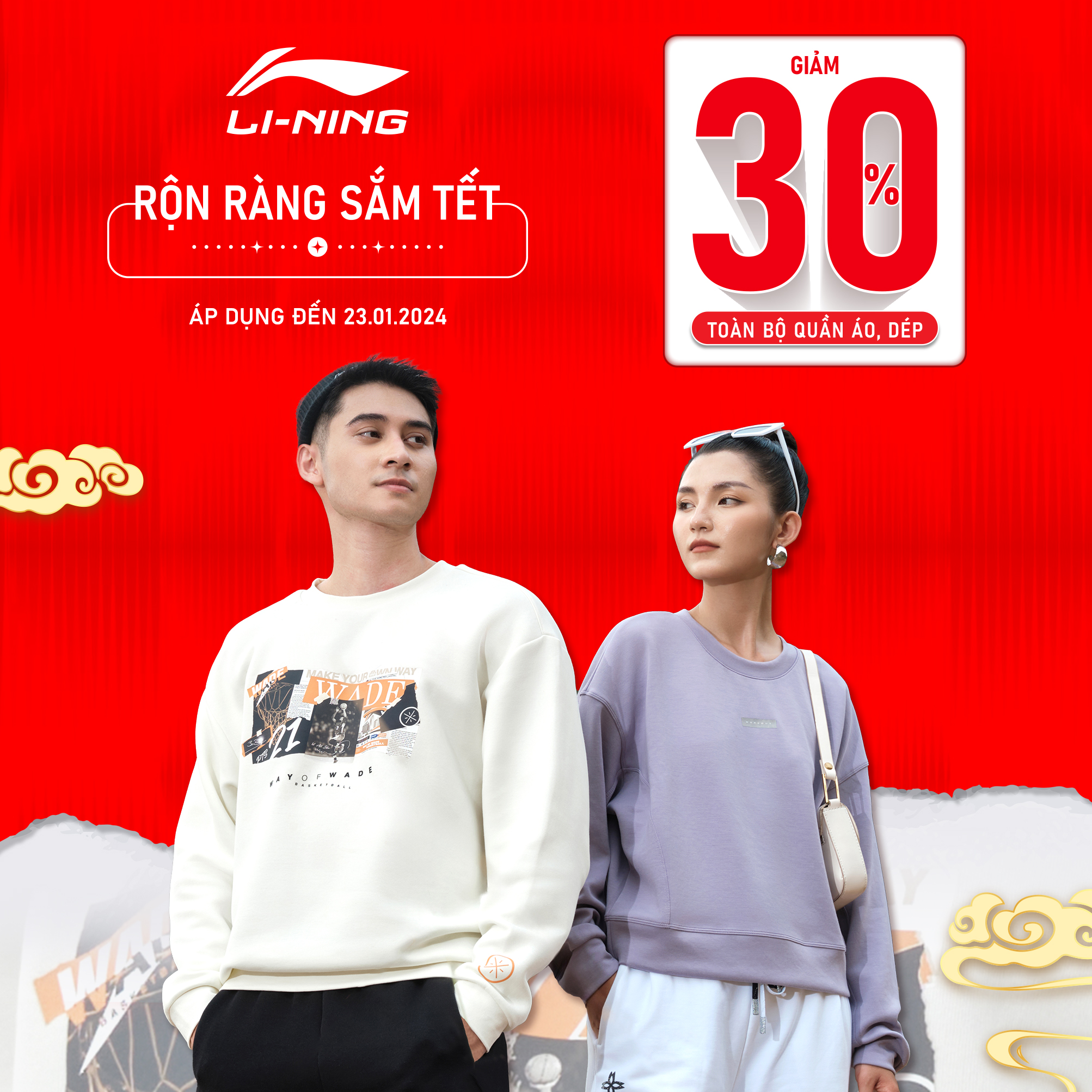 LINING – RỘN RÀNG SẮM TẾT – SHOPPING TẸT GA