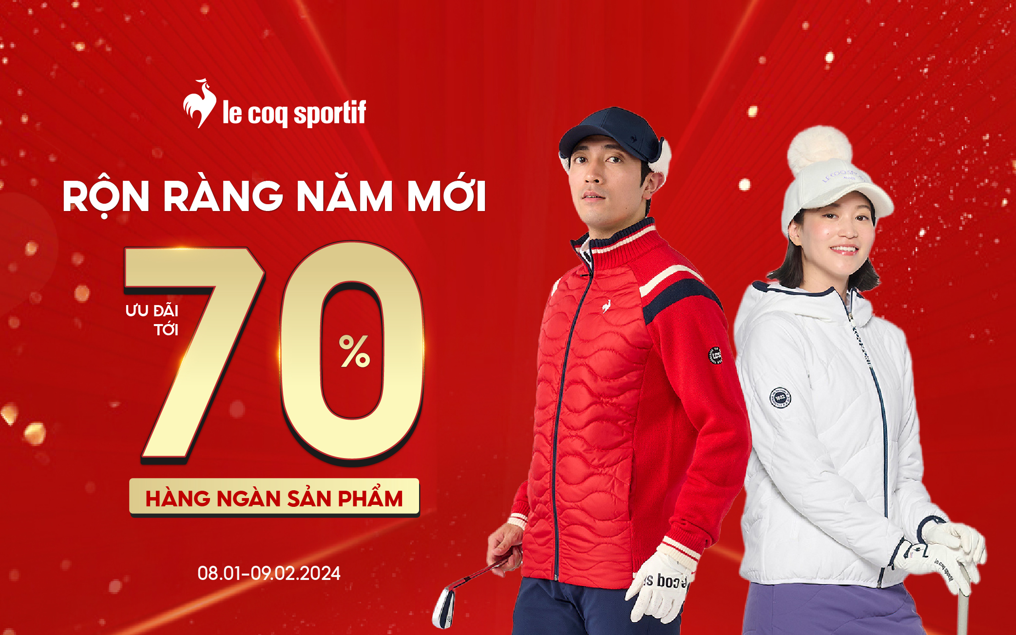 THỜI ĐIỂM VÀNG ĐỂ F5 TỦ ĐỒ DIỆN TẾT LE COQ SPORTIF SALE KHỦNG TỚI 70% HÀNG NGÀN SẢN PHẨM