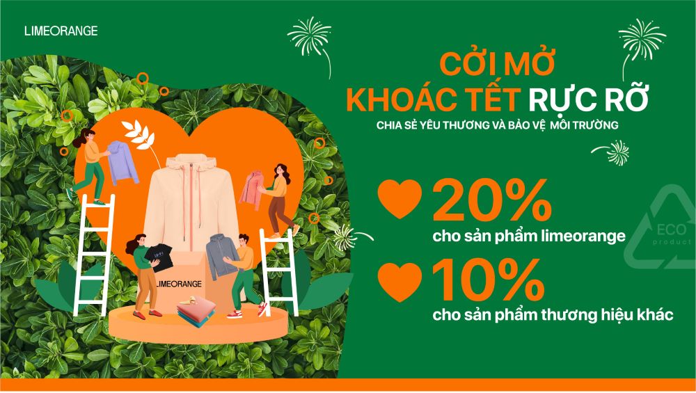 LIME ORANGE GIẢM 10-20% CHO KHÁCH HÀNG THÀNH VIÊN MANG SẢN PHẨM CŨ ĐẾN CỬA HÀNG