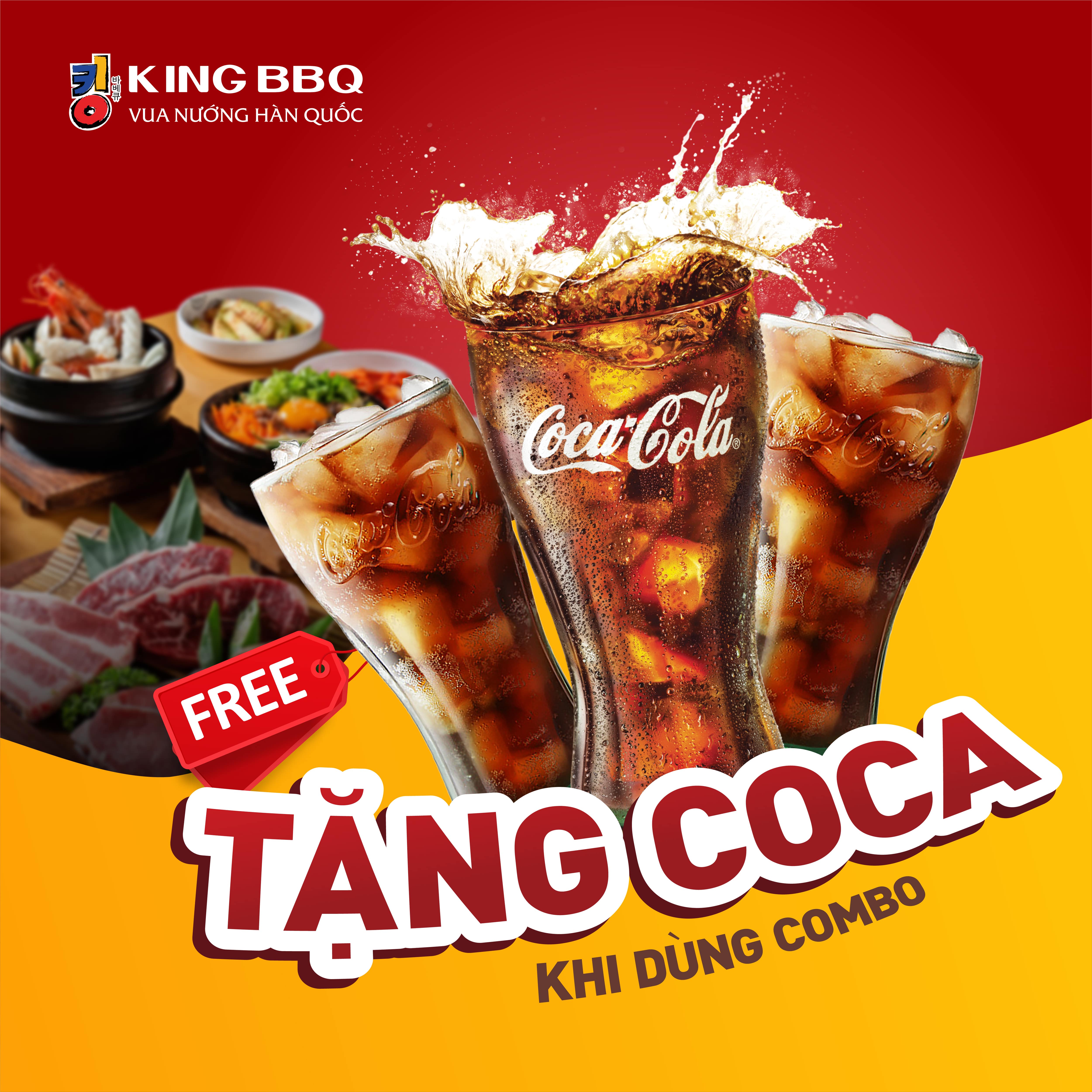 TẶNG COCA KHI DÙNG THEO COMBO TẠI KING BBQ