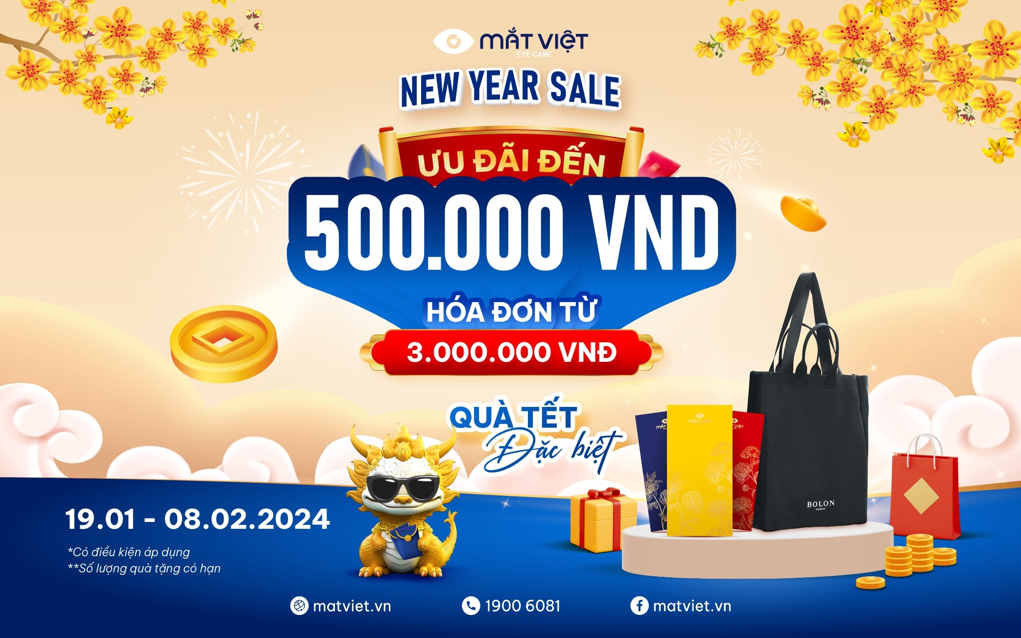 ️🎉  TẾT GIÁP THÌN – ƯU ĐÃI LINH ĐÌNH | MẮT VIỆT