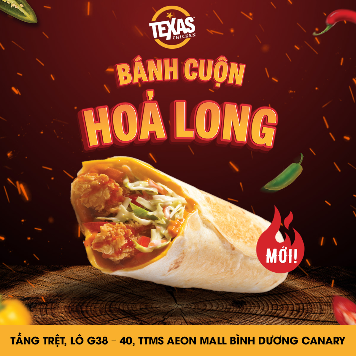 TEXAS CHICKEN – BÁNH CUỘN HỎA LONG – CAY NGON ĐÚNG ĐÃ, RÔM RẢ TẾT VUI