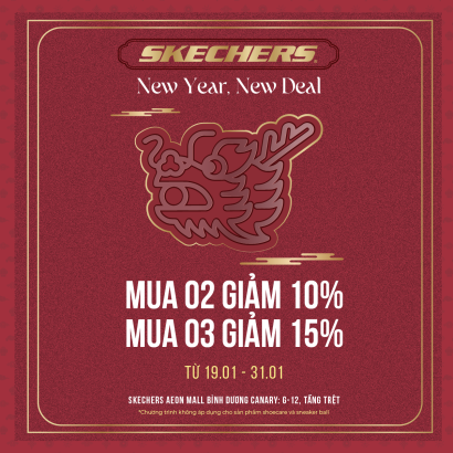 SKECHERS LÌ XÌ DEAL GIẢM ĐẬM SÂU