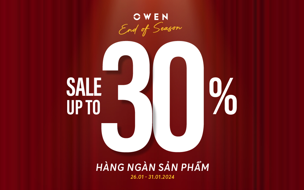 END OF SEASON I GIẢM TỚI 30% HÀNG NGÀN SẢN PHẨM