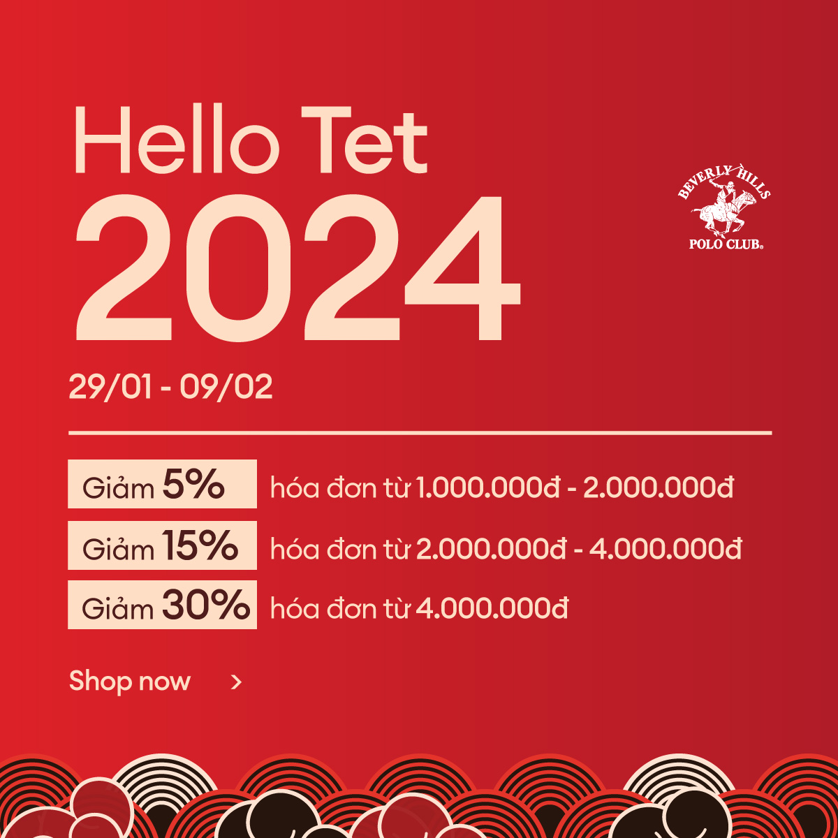 BEVERLY HILLS POLO CLUB – HELLO TET 2024 | SALE UP TO 30%