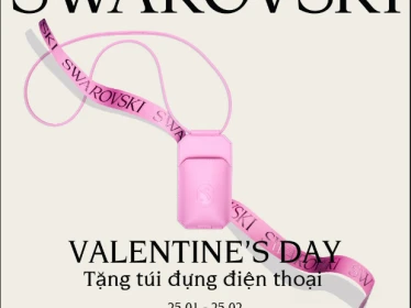 SWAROVSKI VALENTINE'S DAY TẶNG TÚI ĐỰNG ĐIỆN THOẠI