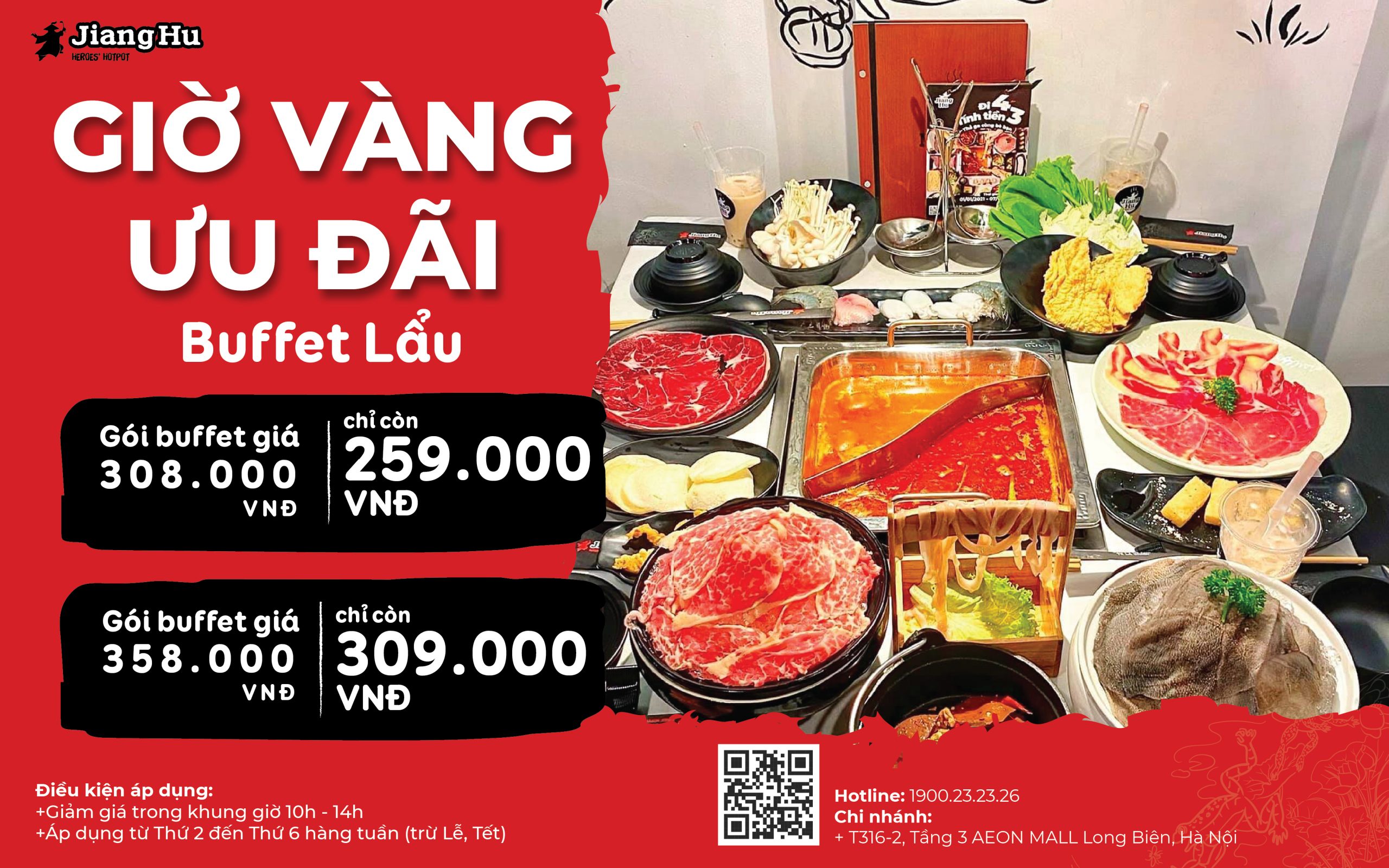 PHÁ ĐẢO BUFFET LẨU NHÚNG JIANGHU CHỈ TỪ 259K