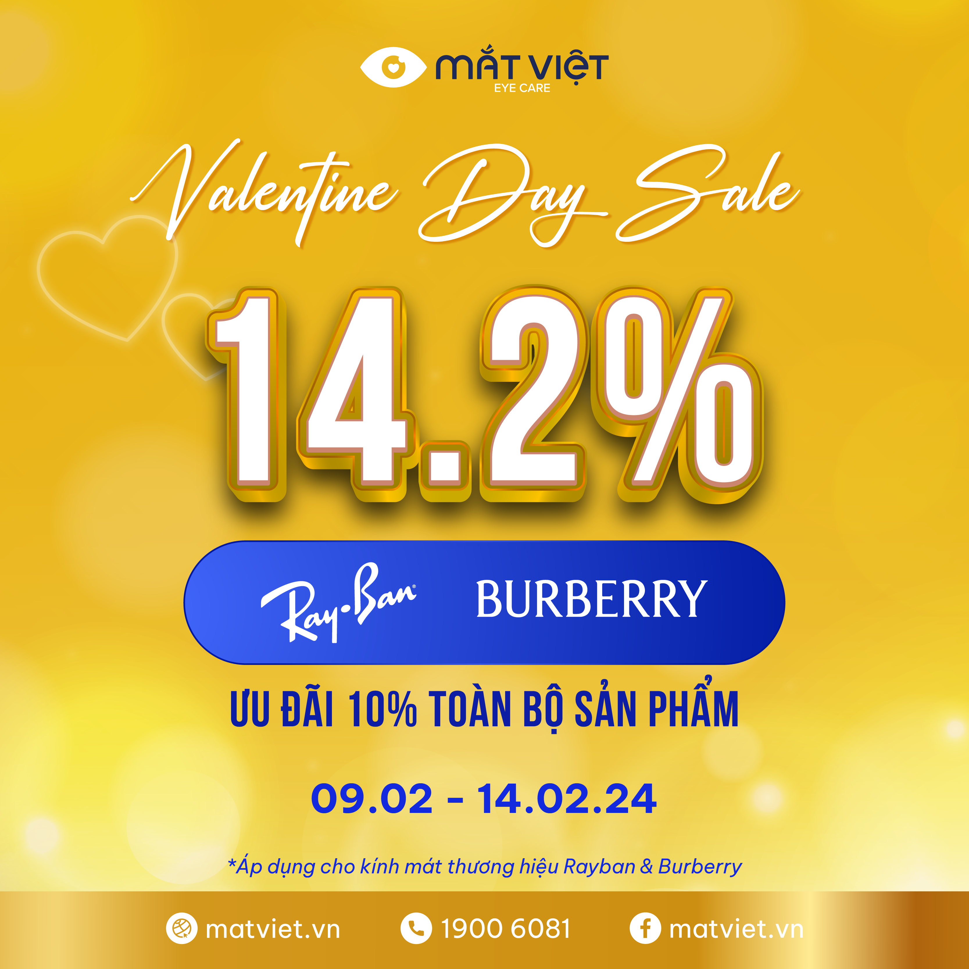 MẮT VIỆT – ƯU ĐÃI ĐỘC QUYỀN VALENTINE