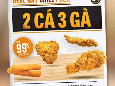 [TEXAS CHICKEN] 2 CÁ 3 GÀ CHỈ 99K