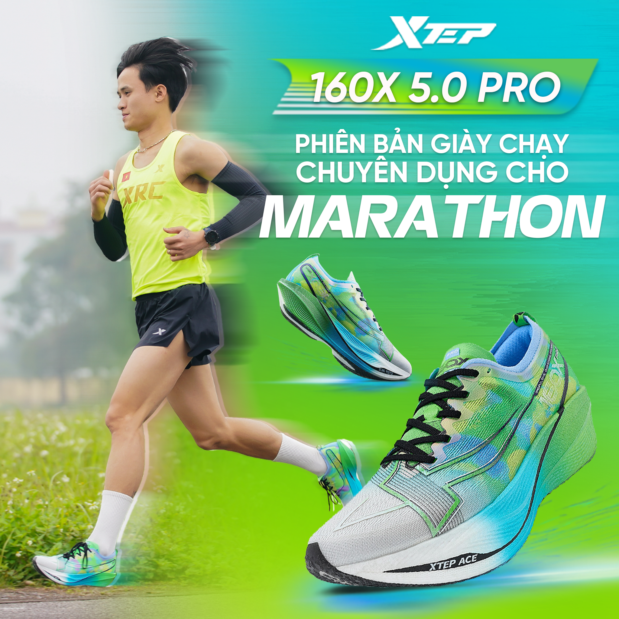 XTEP | 𝟏𝟔𝟎𝐗 𝟓.𝟎 𝐏𝐑𝐎 𝐕𝐄𝐑𝐒𝐈𝐎𝐍 | GIÀY CHẠY BỘ CHUYÊN DỤNG CHO MARATHON