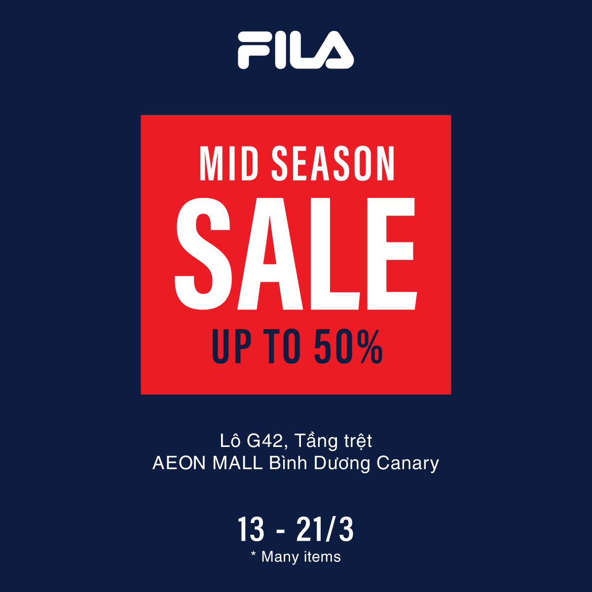 FILA | 🚀👟 FILA’s Mid-Season Sale is ON! 👟🚀