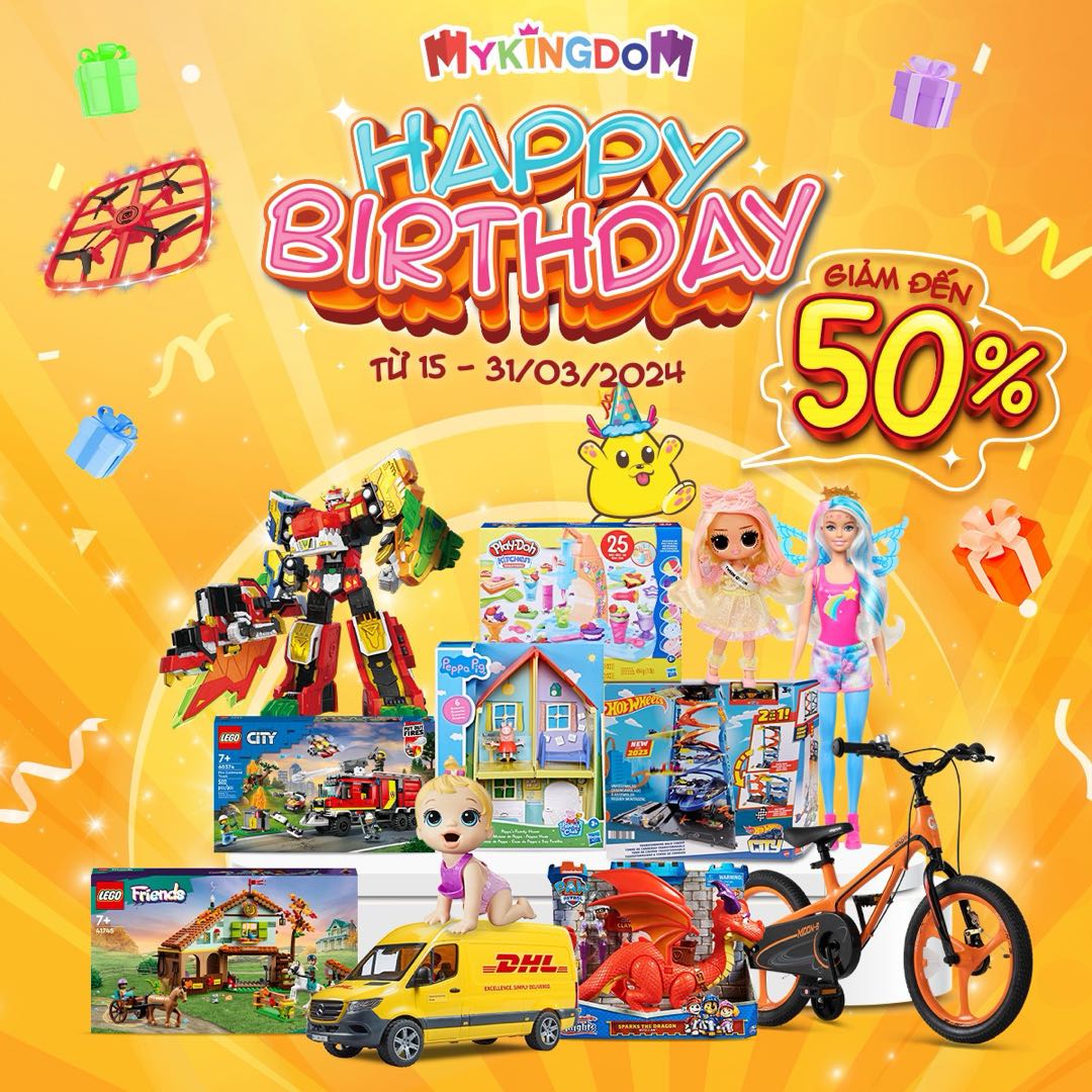 MY KINGDOM | MỪNG SINH NHẬT, MYK CHIÊU ĐÃI ĐỒ CHƠI – ƯU ĐÃI ĐẾN 50%