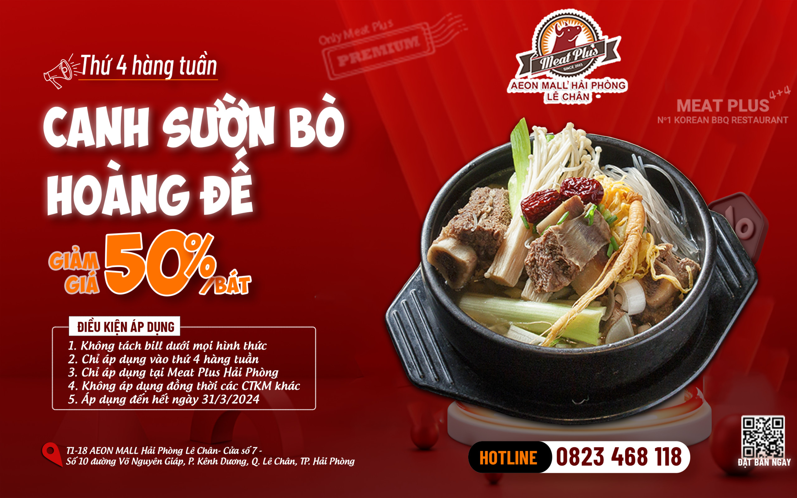 Thứ 4 hàng tuần – Chỉ có tại Meat Plus Hải Phòng 👈