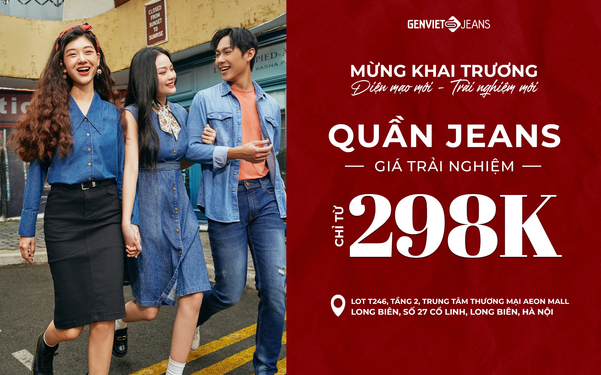 Genviet Jeans – Tưng bừng khai trương