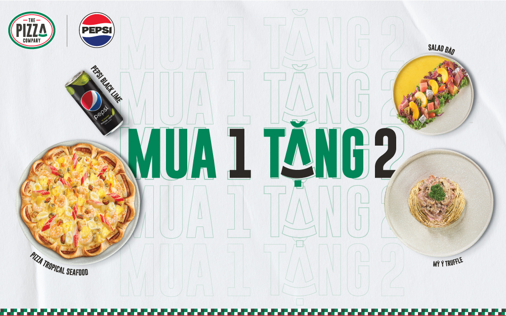 DEAL SIÊU HỜI   MUA 1 TẶNG 2 (*) CHO PIZZA XỐT THOUSAND ISLAND