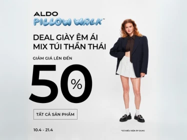 ALDO - DEAL GIÀY ÊM ÁI, MIX TÚI THẦN THÁI ƯU ĐÃI ĐẾN 50%