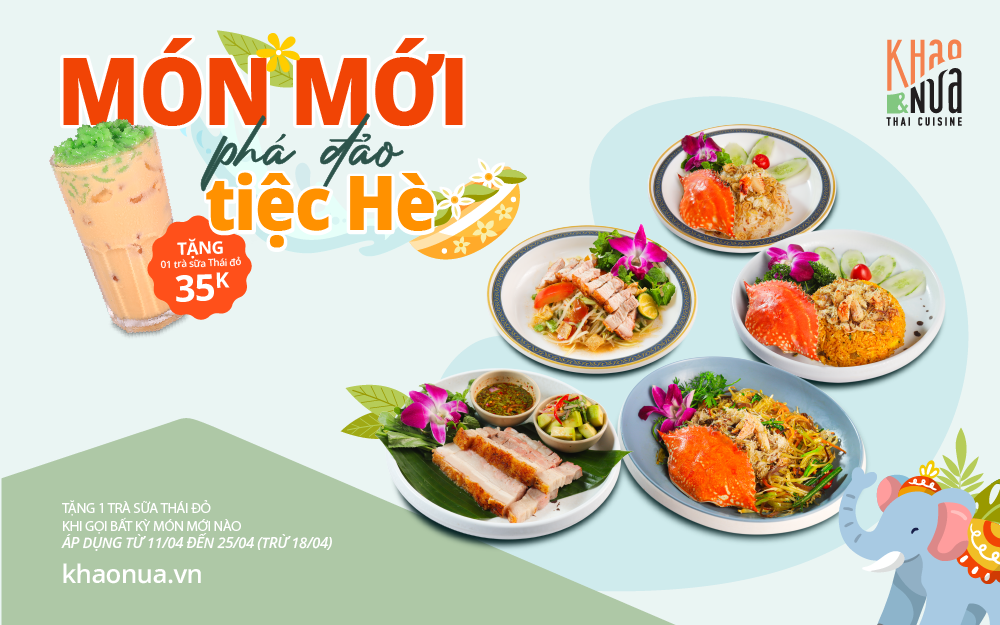 KHAO&NUA RA MẮT MÓN MỚI – BÙNG NỔ VỊ GIÁC MÙA HÈ