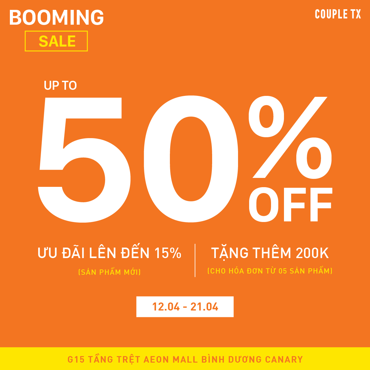 COUPLE TX – BOOMING SALE I SALES UP TO 50%