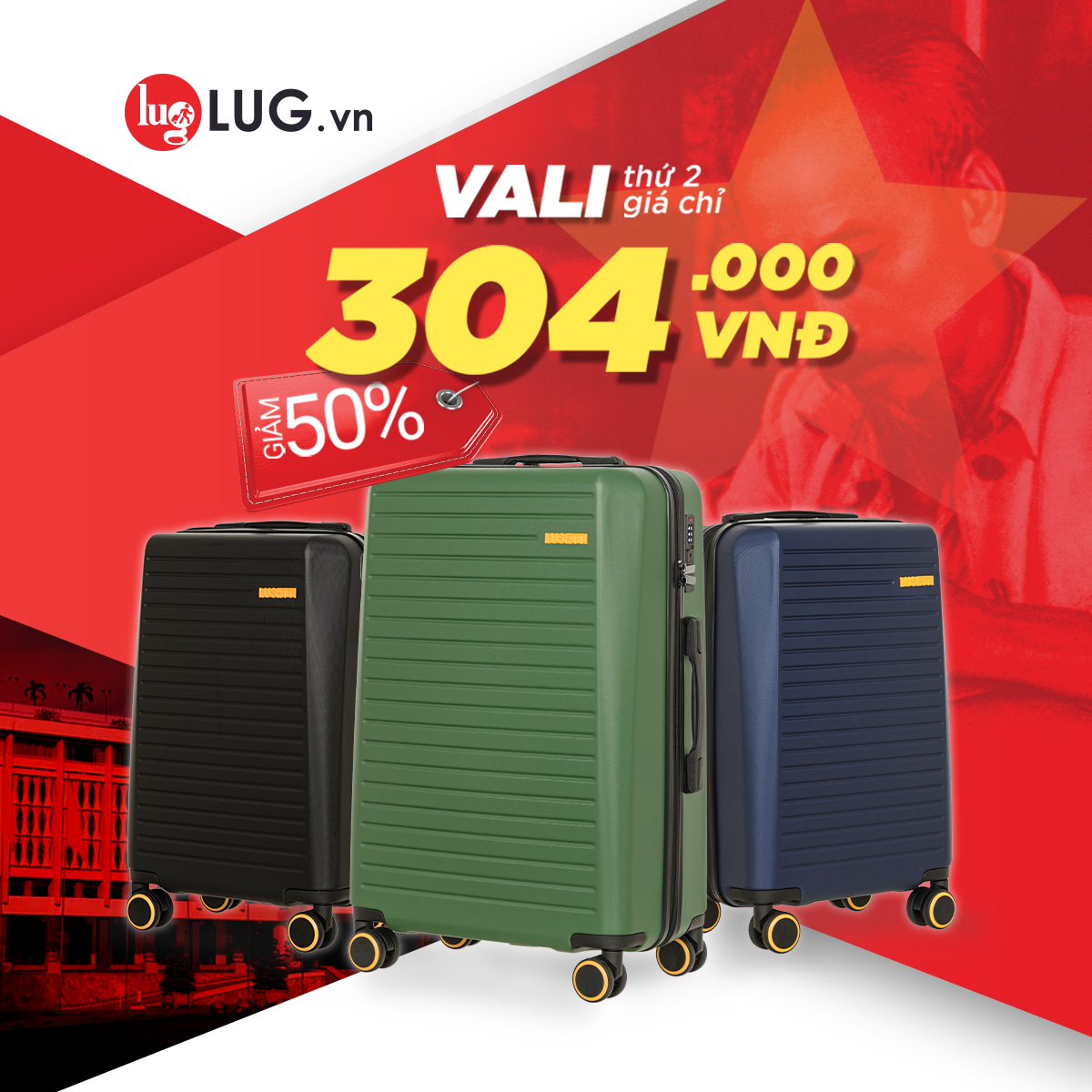 LUG.VN – 🔖 SIÊU DEAL ĐẠI LỄ – LUG GIẢM ĐẬM 50% – VALI CHỈ TỪ 304K