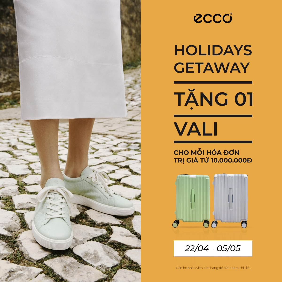 ECCO | 🔥 SĂN QUÀ ĐÓN LỄ – NHẬN NGAY VALI CAO CẤP