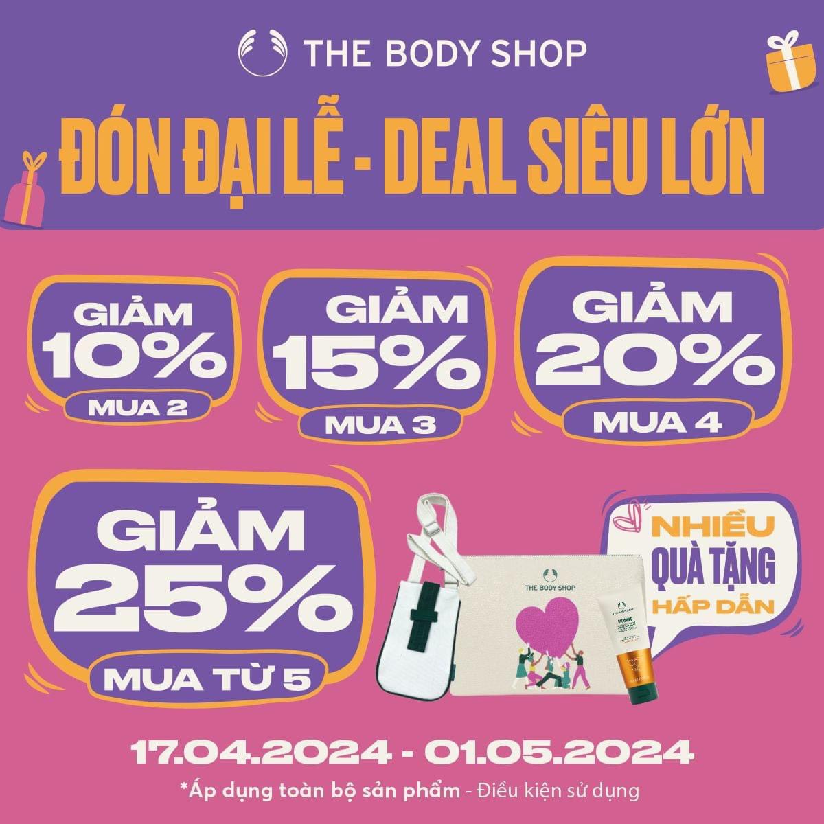 THE BODY SHOP – ĐÓN ĐẠI LỄ | DEAL SIÊU LỚN