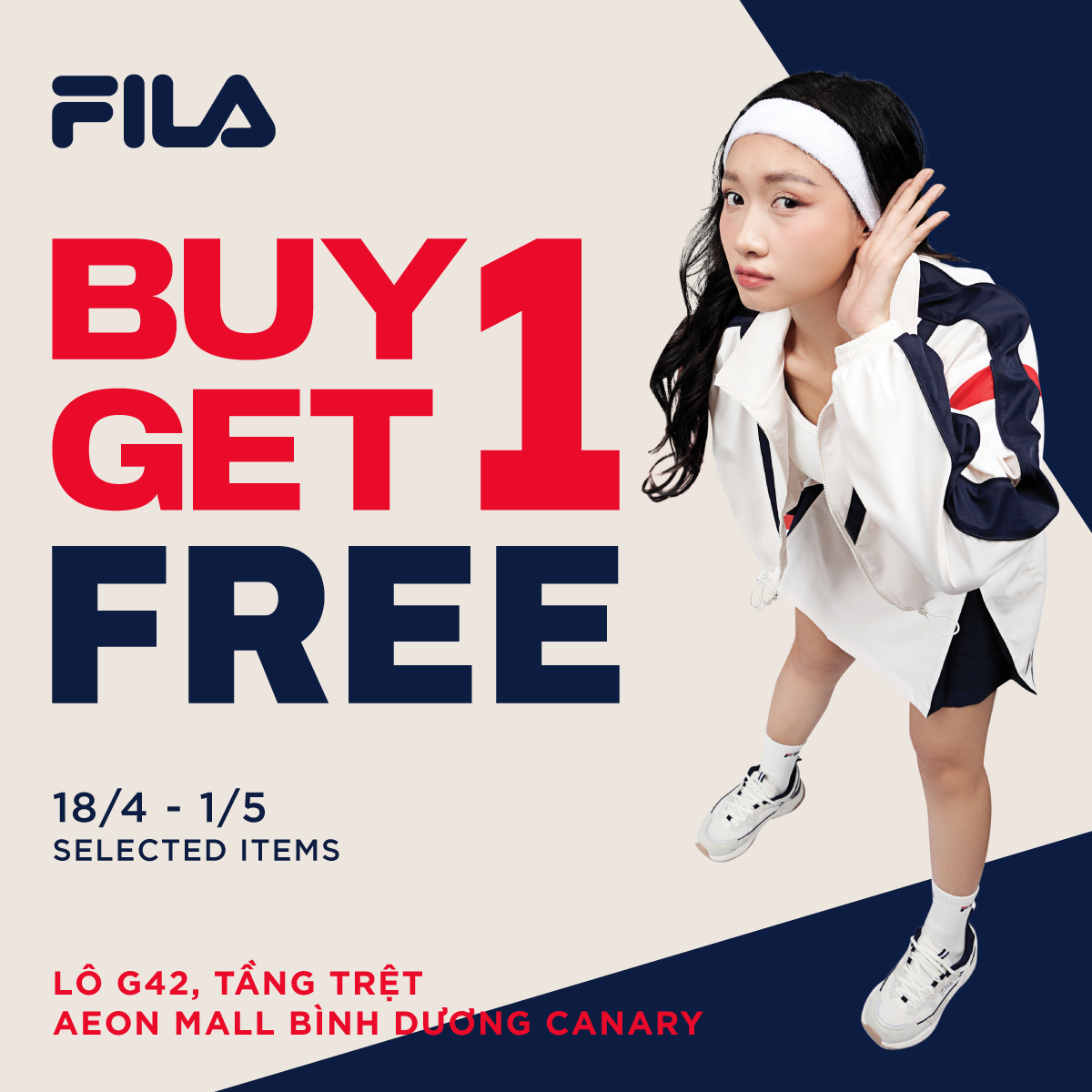 FILA | 🎉Bạn đã sẵn sàng cho Ưu đãi MUA 1 TẶNG