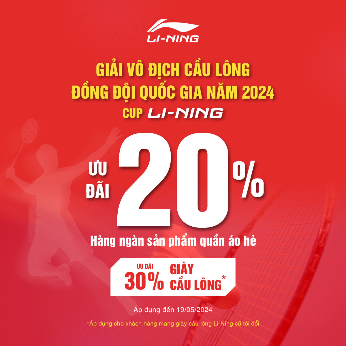 LINING | ƯU ĐÃI ẤN TƯỢNG 20-50% HÀNG NGÀN ITEM QUẦN ÁO BEST-SELLER ĐÓN HÈ CỰC CHẤT