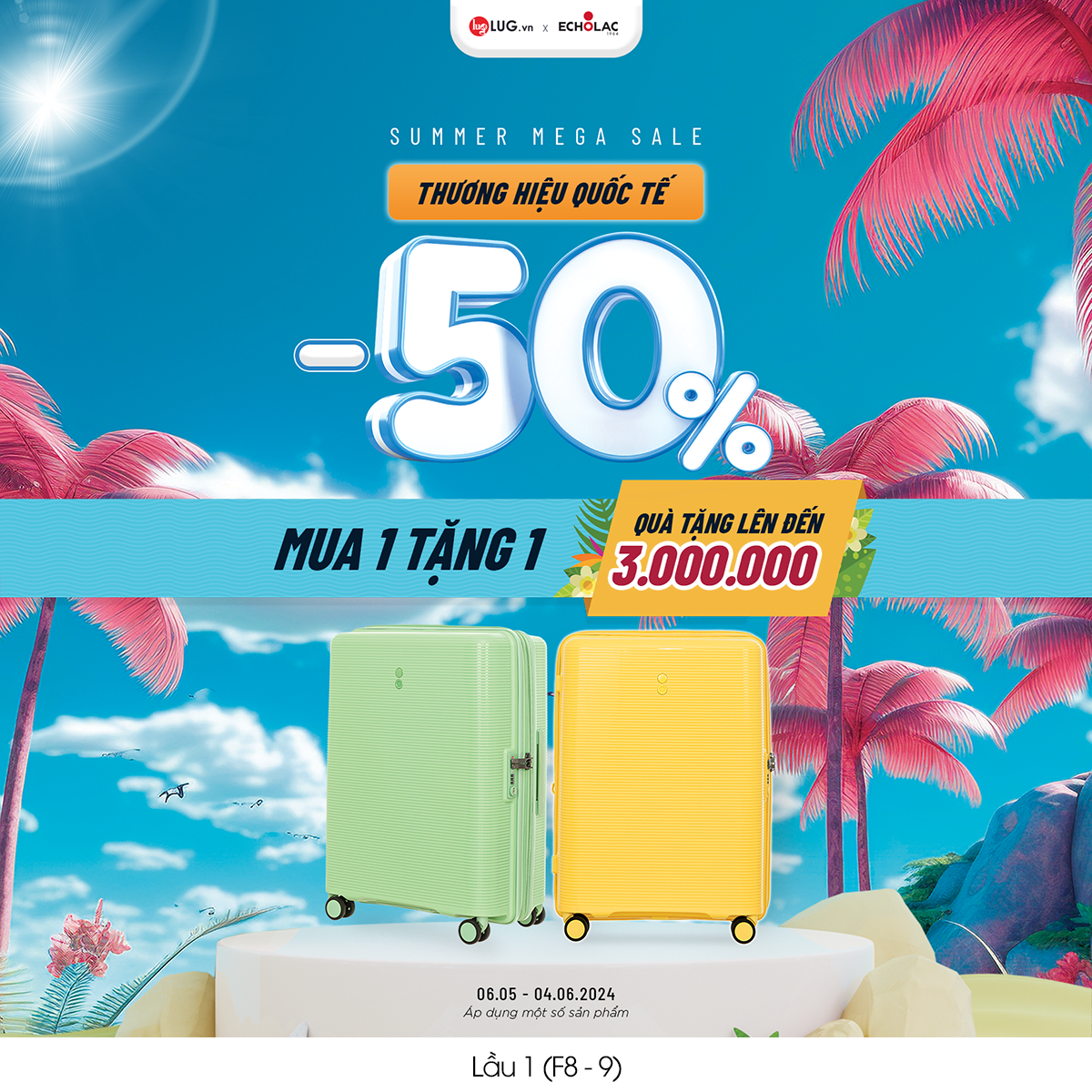 LUG.VN | ƯU ĐÃI “HOT” THÁNG 5 – SALE 50% MUA 1 TẶNG 1