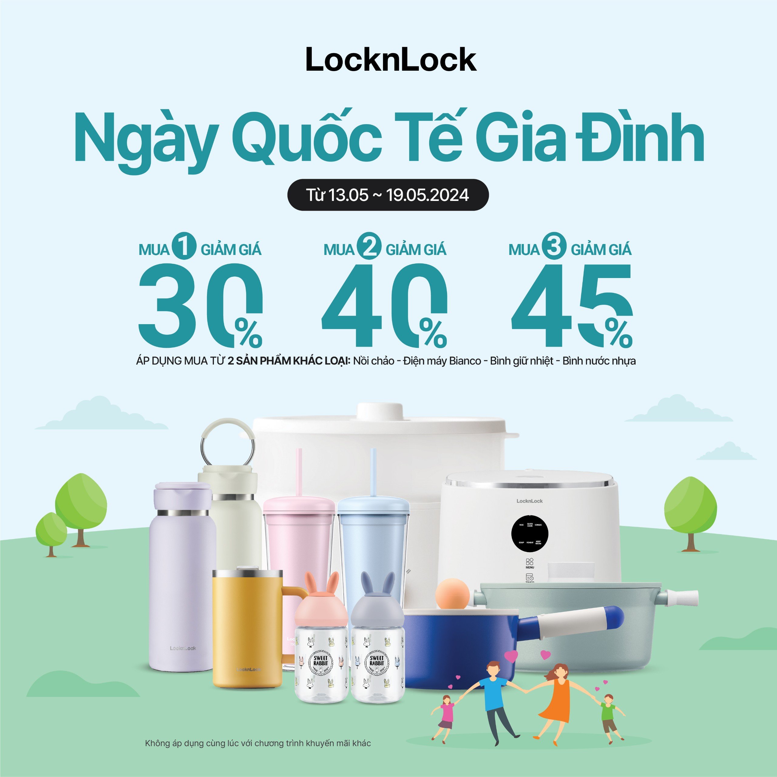 LOCKNLOCK – ƯU ĐÃI NGÀY QUỐC TẾ GIA ĐÌNH