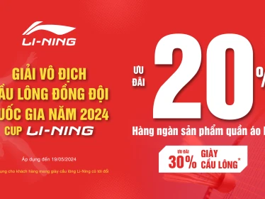 LI-NING ƯU ĐÃI ẤN TƯỢNG 20-50% HÀNG NGÀN ITEM QUẦN ÁO BEST-SELLER ĐÓN HÈ CỰC CHẤT