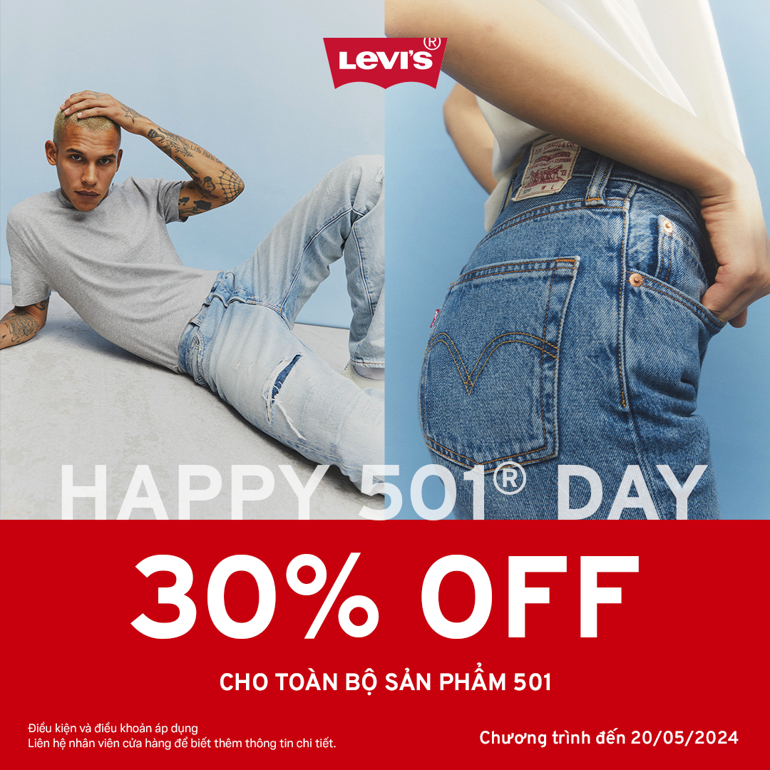 LEVI’S – 𝗘𝗫𝗖𝗟𝗨𝗦𝗜𝗩𝗘 𝗗𝗘𝗔𝗟 𝗙𝗢𝗥 𝗘𝗫𝗖𝗟𝗨𝗦𝗜𝗩𝗘 𝟱𝟬𝟭® 𝗗𝗔𝗬