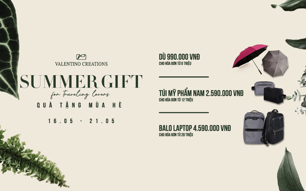 SUMMER GIFT up to 4.599.000 VNĐ FOR TRAVELING SUMMER GIFTS