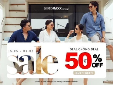 🌼 Deal chồng Deal, Mua 1 tặng 1, Ưu đãi lên đến 50% tại Ninomaxx Concept