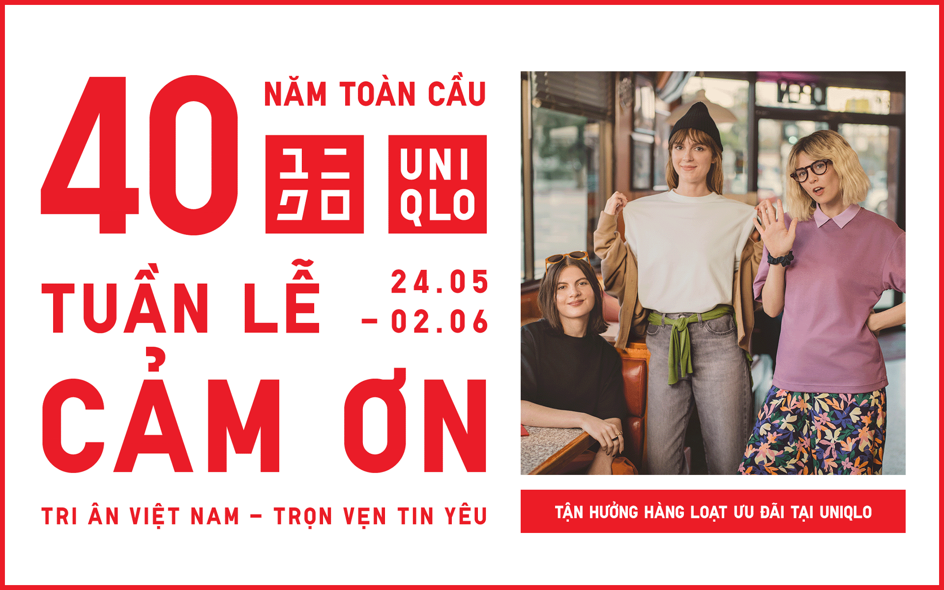 KHUYẾN MÃI CÓ HẠN TUẦN LỄ CẢM ƠN, ÁP DỤNG TỪ 24.05 – 30.05