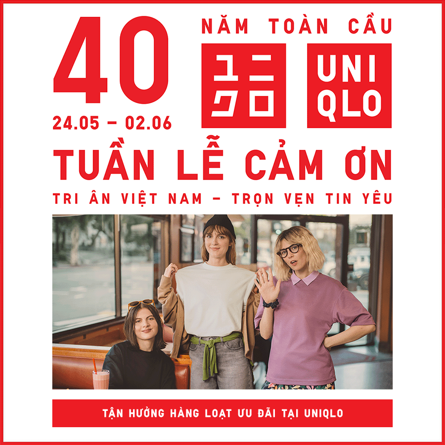 UNIQLO – KHUYẾN MÃI CÓ HẠN TUẦN LỄ CẢM ƠN