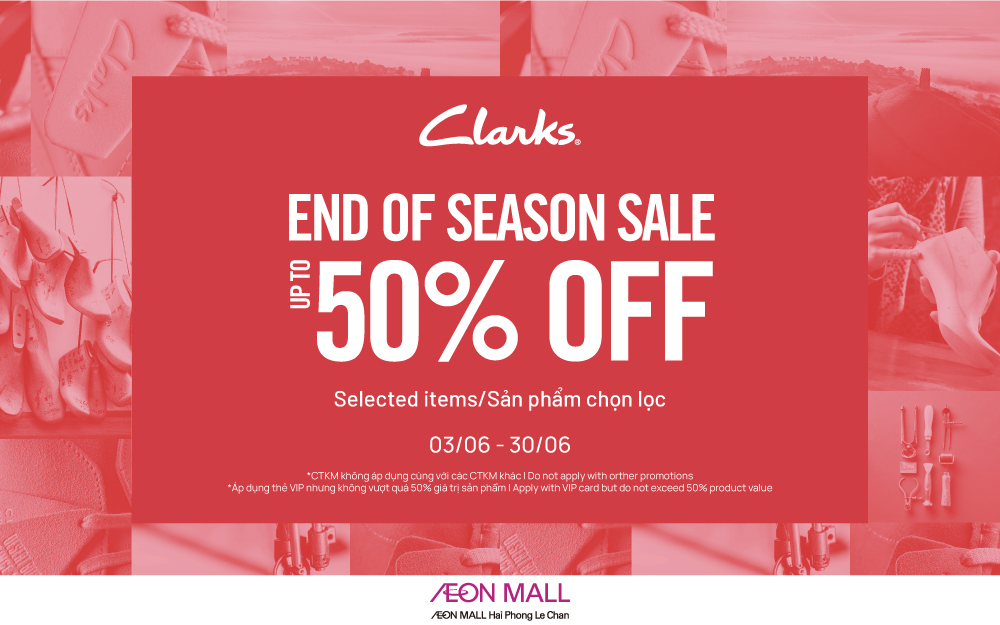 CLARKS | END OF SEASON SALE UPTO 50%