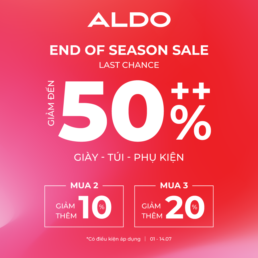 ALDO | DEAL CHỒNG DEAL SALE UP TO 50%++