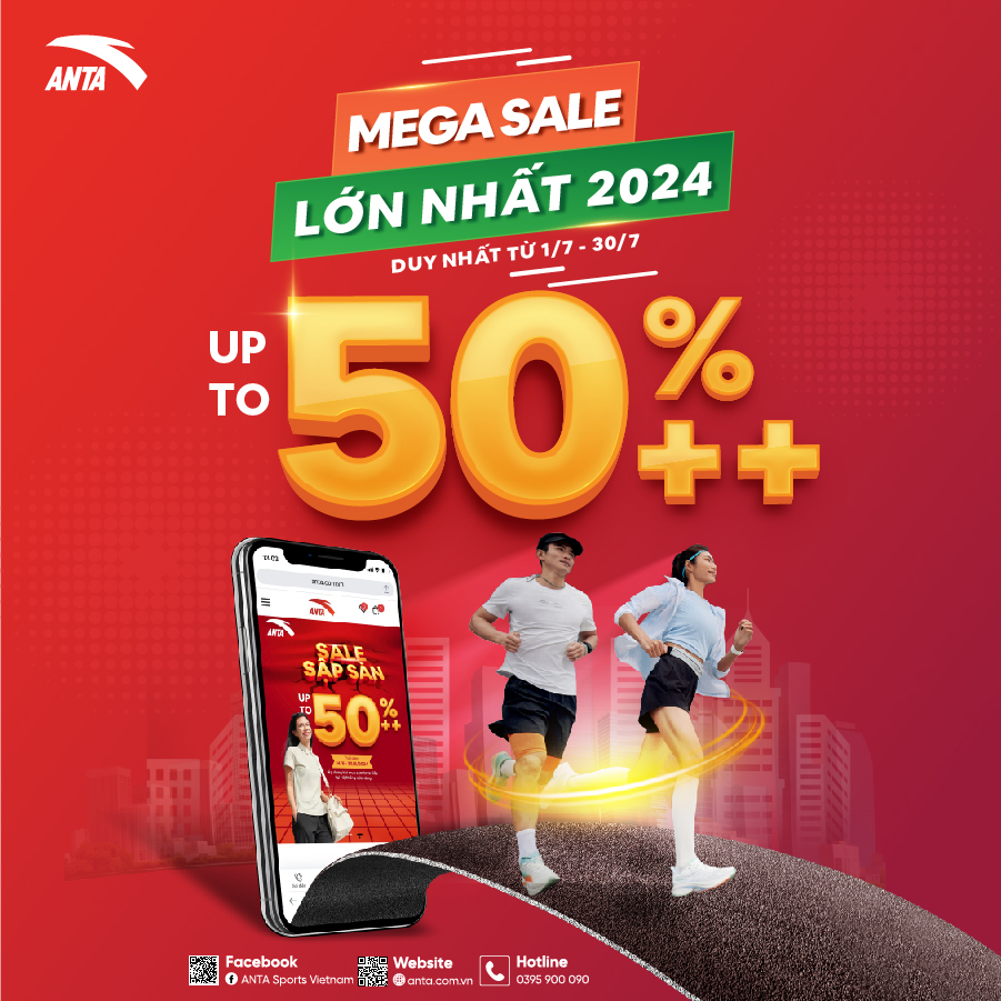 ANTA | MEGA SALE LỚN NHẤT 2024 – VỢT ĐÃ TAY ITEM GIẢM CHẠM ĐÁY 50%++