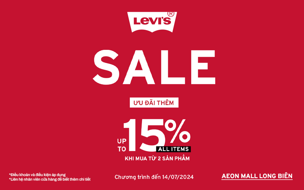 LEVI’S® END OF SEASON SALE | SALE ĐẬM LÊN ĐẾN 50%++ VẪN TIẾP TỤC