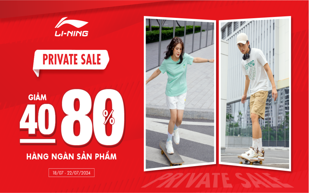 PRIVATE SALE: ƯU ĐÃI CỰC KHỦNG LÊN TỚI 80% HÀNG NGÀN SẢN PHẨM