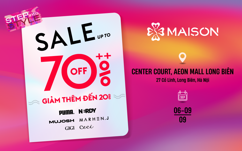 MAISON SALE UP TO 70% OFF