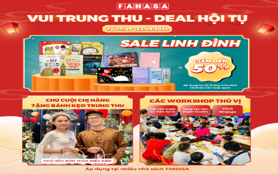 [FAHASA] VUI TRUNG THU – DEAL HỘI TỤ 🎏🎐