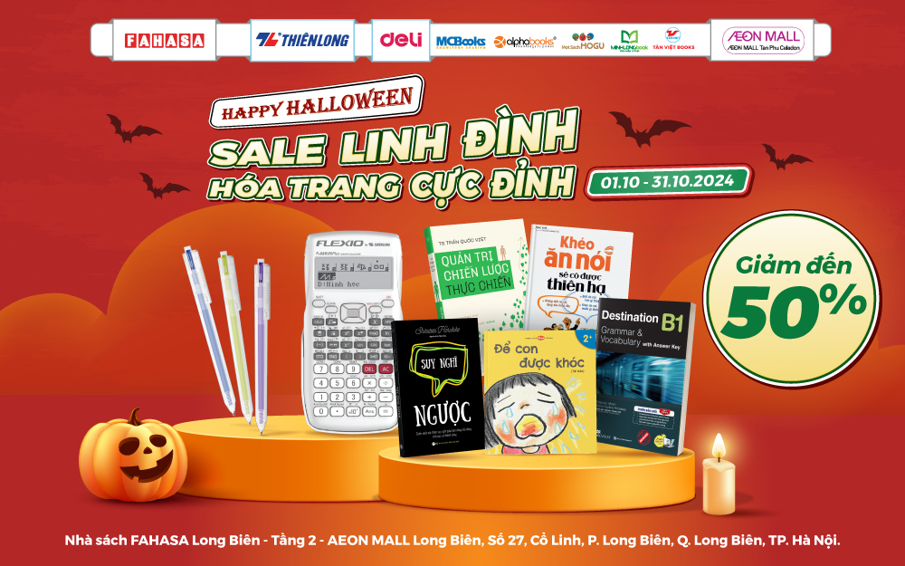 [FAHASA] HAPPY HALLOWEEN – SALE LINH ĐÌNH – HÓA TRANG CỰC ĐỈNH