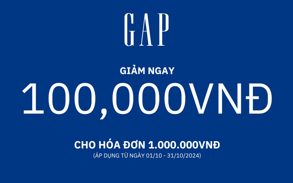 GAP X AEON MALL | NHẬN NGAY VOUCHER 100.000 VNĐ KHI MUA SẮM TẠI AEON MALL HẢI PHÒNG LÊ CHÂN. 