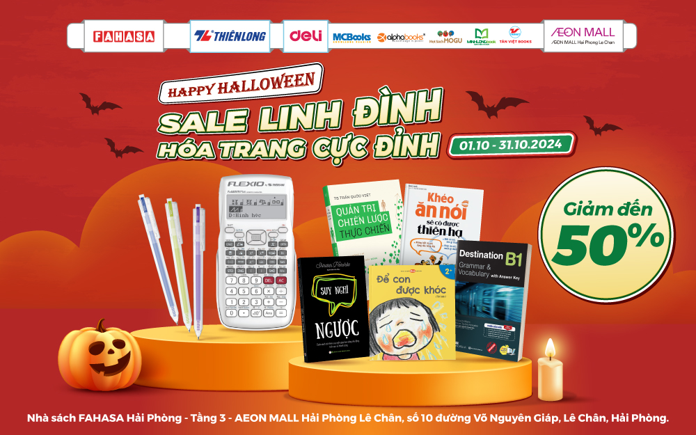 [FAHASA] HAPPY HALLOWEEN – SALE LINH ĐÌNH – HÓA TRANG CỰC ĐỈNH 🎃