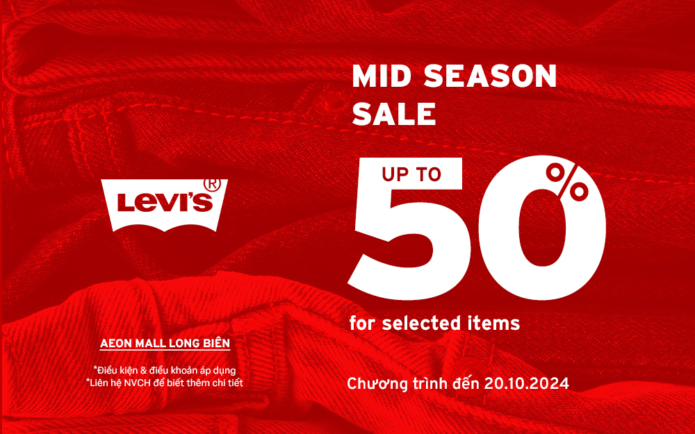 LEVI’s MID OF SEASON SALE | OFF UP TO 50%